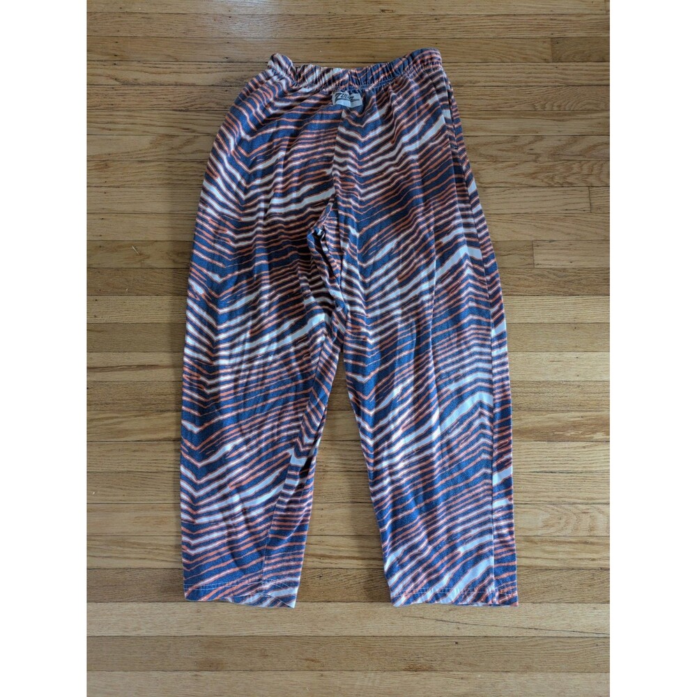 Vintage 90s Zubaz blue + orange, Bears, Broncos, Syracuse Zebra Stripe Pants, S